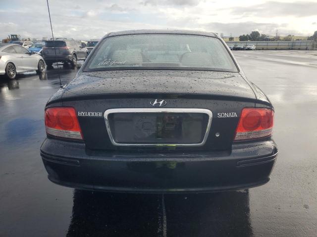 KMHWF25S04A078031 - 2004 HYUNDAI SONATA GL BLACK photo 6
