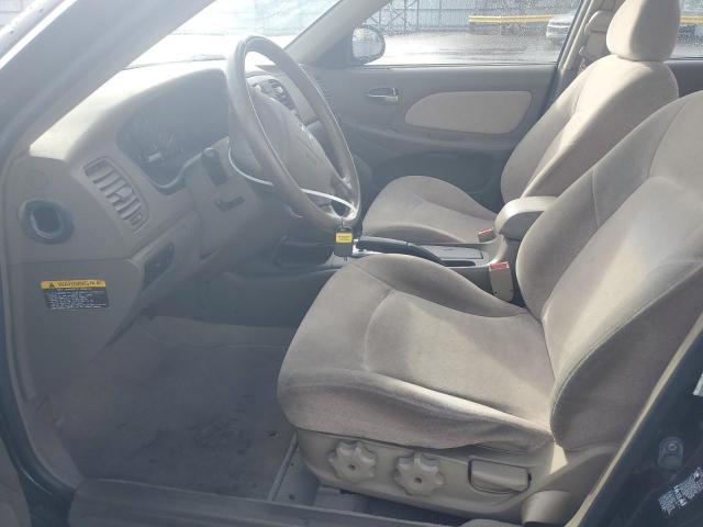 KMHWF25S04A078031 - 2004 HYUNDAI SONATA GL BLACK photo 7