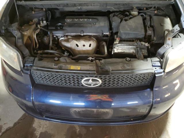 JTLKE50E381060321 - 2008 TOYOTA SCION XB BLUE photo 12