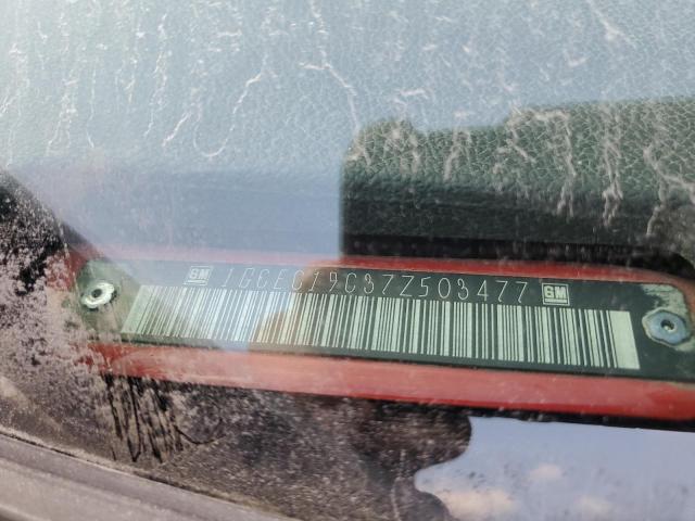 1GCEC19C37Z503477 - 2007 CHEVROLET SILVERADO C1500 RED photo 13