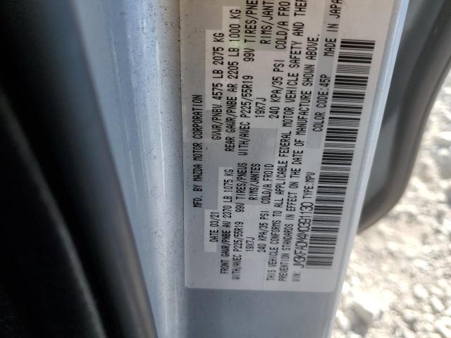 JM3KFADM4M0391130 - 2021 MAZDA CX-5 GRAND TOURING SILVER photo 14