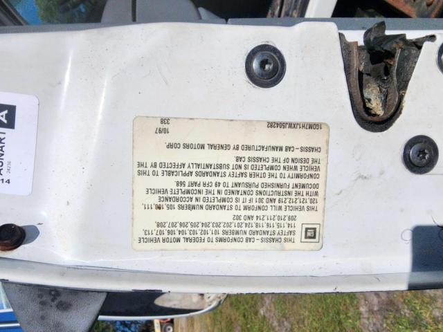 1GDM7H1JXWJ504282 - 1998 GMC C-SERIES C7H042 WHITE photo 10