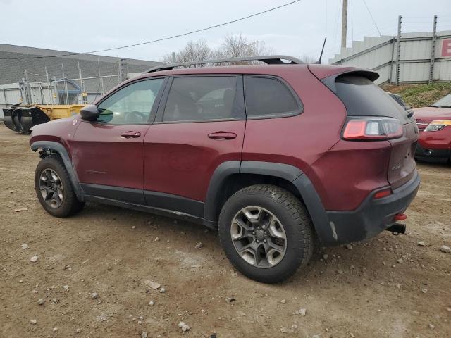 1C4PJMBX7KD253583 - 2019 JEEP CHEROKEE TRAILHAWK BURGUNDY photo 2