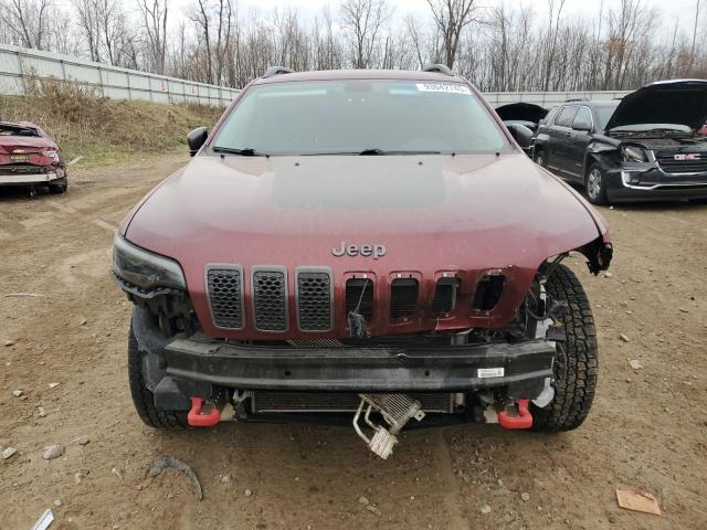 1C4PJMBX7KD253583 - 2019 JEEP CHEROKEE TRAILHAWK BURGUNDY photo 5