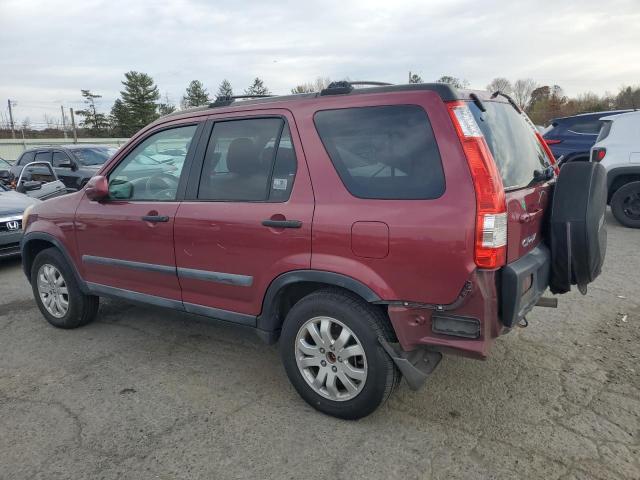 SHSRD78806U402845 - 2006 HONDA CR-V EX MAROON photo 2
