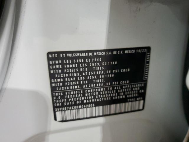 3VV3B7AX0RM042806 - 2024 VOLKSWAGEN TIGUAN SE Beyaz fotoğraf 13