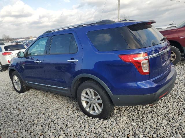 1FM5K8D82DGC09652 - 2013 FORD EXPLORER XLT Niebieski zdjęcie 2