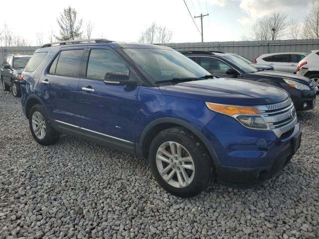 1FM5K8D82DGC09652 - 2013 FORD EXPLORER XLT Niebieski zdjęcie 4