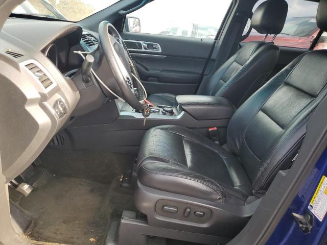 1FM5K8D82DGC09652 - 2013 FORD EXPLORER XLT Niebieski zdjęcie 7