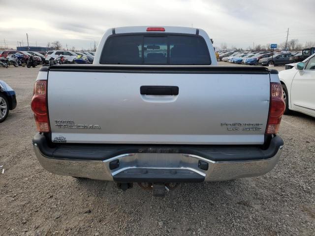 5TEJU62N48Z536983 - 2008 TOYOTA TACOMA DOUBLE CAB PRERUNNER SILVER photo 6