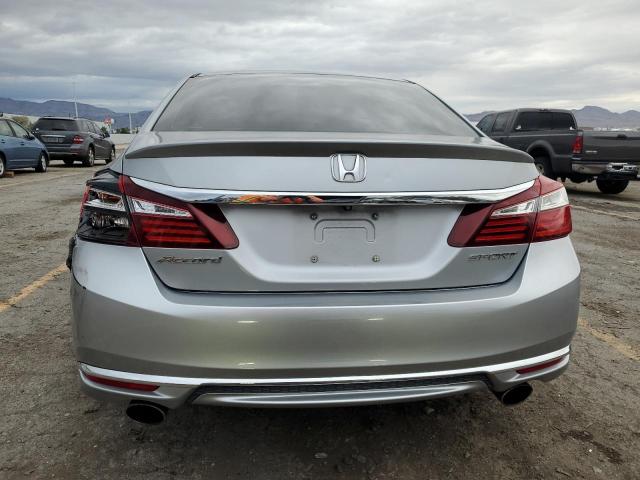 1HGCR2F51HA159215 - 2017 HONDA ACCORD SPORT ვერცხლისფერი ფოტო 6