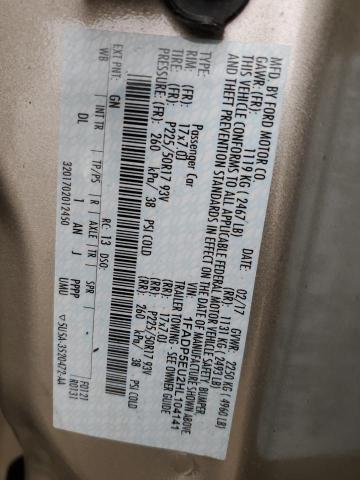 1FADP5EU2HL104141 - 2017 FORD C-MAX SE TAN photo 12