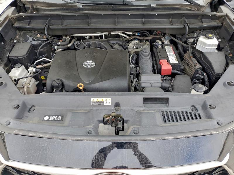 5TDGZRBH7MS528486 - 2021 TOYOTA HIGHLANDER XLE Schwarz Foto 12