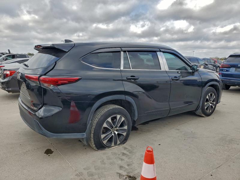 5TDGZRBH7MS528486 - 2021 TOYOTA HIGHLANDER XLE Schwarz Foto 3