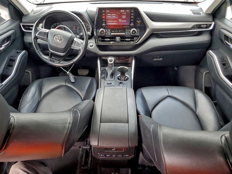 5TDGZRBH7MS528486 - 2021 TOYOTA HIGHLANDER XLE Schwarz Foto 8