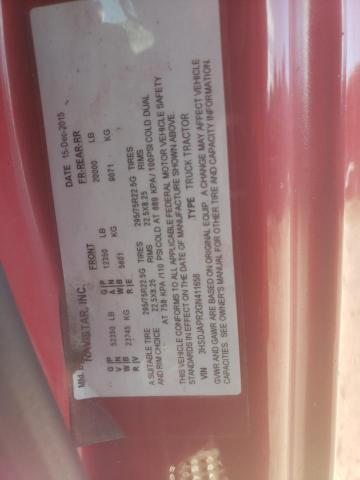 3HSDJAPR2GN411658 - 2016 INTERNATIONAL PROSTAR RED photo 10