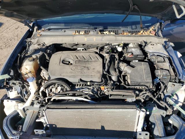 3FA6P0HD9JR239082 - 2018 FORD FUSION SE BLUE photo 11