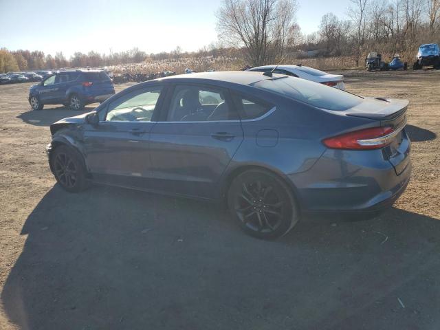 3FA6P0HD9JR239082 - 2018 FORD FUSION SE BLUE photo 2