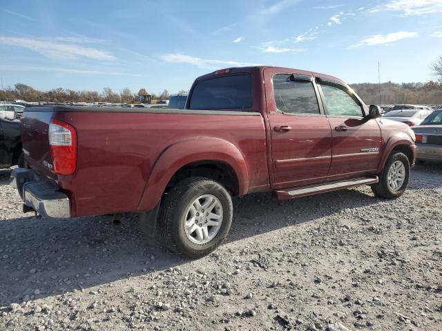 5TBDT441X6S537685 - 2006 TOYOTA TUNDRA DOUBLE CAB SR5 BURGUNDY photo 3