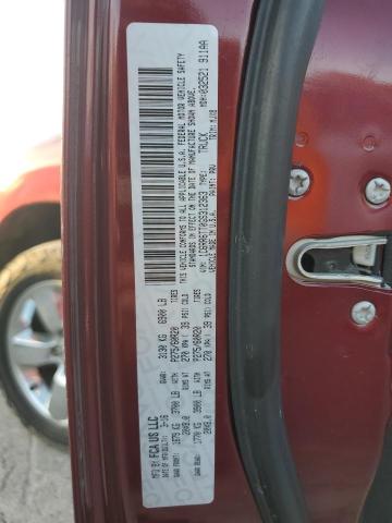 1C6RR6TT0GS312363 - 2016 RAM 1500 SLT BURGUNDY photo 12