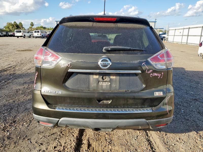 KNMAT2MT4GP658854 - 2016 NISSAN ROGUE S GREEN photo 6
