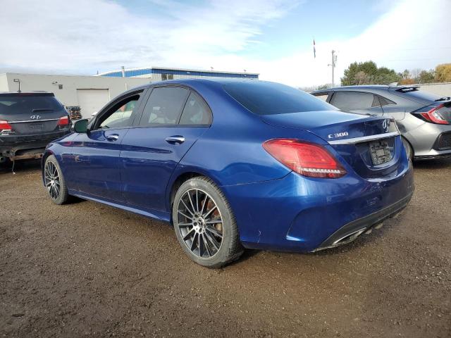 55SWF8EB2KU313121 - 2019 MERCEDES-BENZ C 300 4MATIC BLUE photo 2