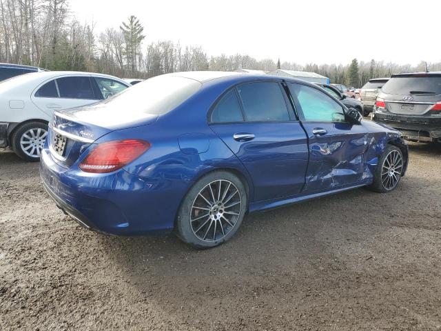 55SWF8EB2KU313121 - 2019 MERCEDES-BENZ C 300 4MATIC BLUE photo 3
