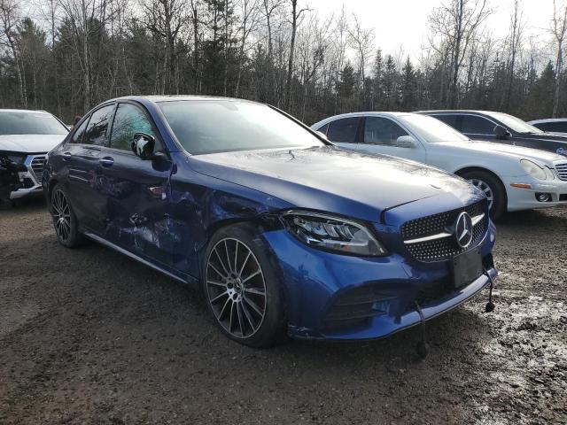 55SWF8EB2KU313121 - 2019 MERCEDES-BENZ C 300 4MATIC BLUE photo 4