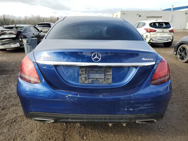 55SWF8EB2KU313121 - 2019 MERCEDES-BENZ C 300 4MATIC BLUE photo 6