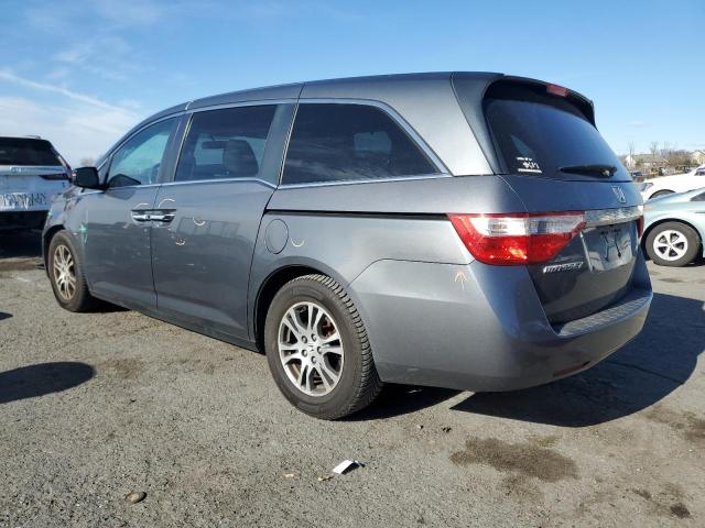 5FNRL5H47DB054244 - 2013 HONDA ODYSSEY EX GRAY photo 2