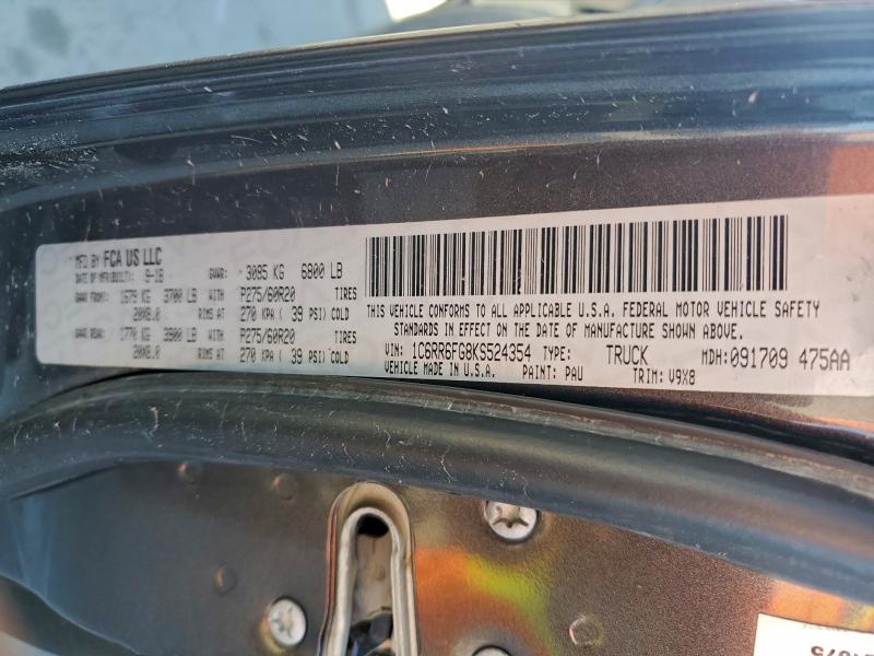 1C6RR6FG8KS524354 - 2019 RAM 1500 CLASS TRADESMAN Grau Foto 12