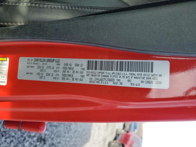 1C4HJWEG7FL556659 - 2015 JEEP WRANGLER U SAHARA Rot Foto 13