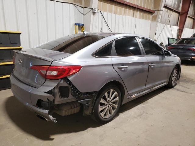 5NPE34AF1FH036931 - 2015 HYUNDAI SONATA SPORT GRAY photo 3