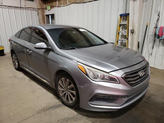 5NPE34AF1FH036931 - 2015 HYUNDAI SONATA SPORT GRAY photo 4