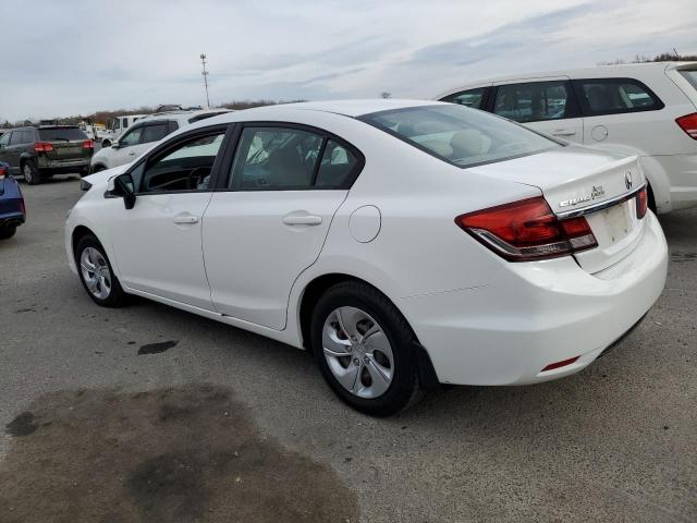 2HGFB2F54DH560819 - 2013 HONDA CIVIC LX WHITE photo 2