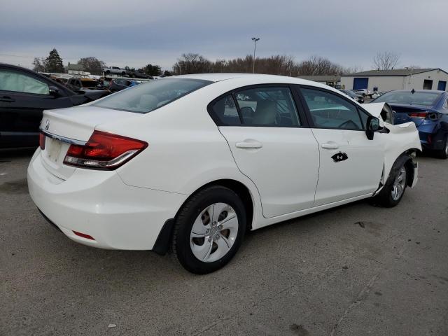 2HGFB2F54DH560819 - 2013 HONDA CIVIC LX WHITE photo 3