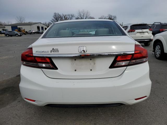 2HGFB2F54DH560819 - 2013 HONDA CIVIC LX WHITE photo 6