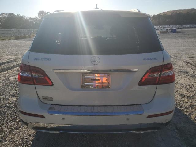 4JGDA5HB7CA027465 - 2012 MERCEDES-BENZ ML 350 4MATIC WHITE photo 6