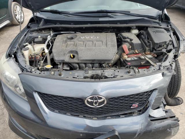 2T1BU4EE9AC242107 - 2010 TOYOTA COROLLA BASE ნაცრისფერი ფოტო 11