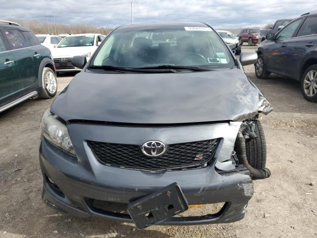 2T1BU4EE9AC242107 - 2010 TOYOTA COROLLA BASE ნაცრისფერი ფოტო 5