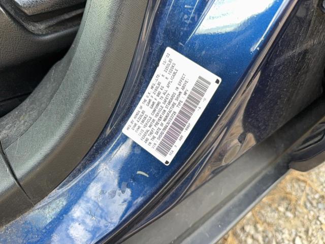 SHSRD78843U103726 - 2003 HONDA CR-V EX ლურჯი ფოტო 10