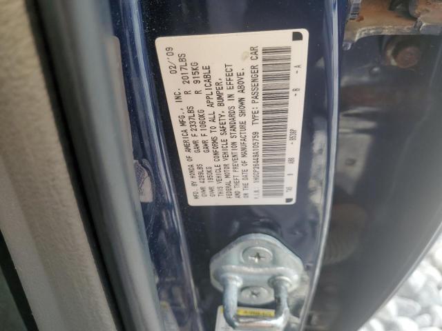 1HGCP26449A105759 - 2009 HONDA ACCORD LXP BLUE photo 13