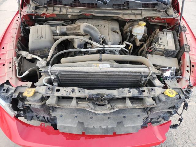 1C6RR7LT9HS643935 - 2017 RAM 1500 SLT წითელი ფოტო 11