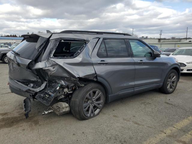 1FMSK8DH9MGA26140 - 2021 FORD EXPLORER XLT ნაცრისფერი ფოტო 3