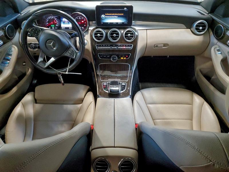 55SWF4KB6GU122600 - 2016 MERCEDES-BENZ C 300 4MATIC WHITE photo 8