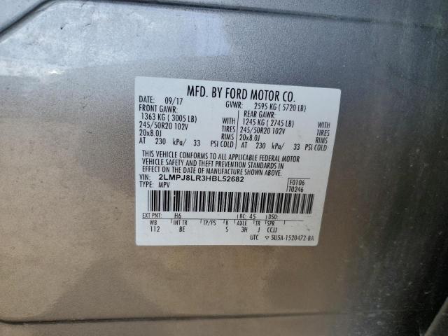 2LMPJ8LR3HBL52682 - 2017 LINCOLN MKX RESERVE Brun photo 13