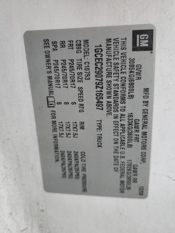 1GCEC29079Z165497 - 2009 CHEVROLET SILVERADO C1500 LT 白色 照片 12