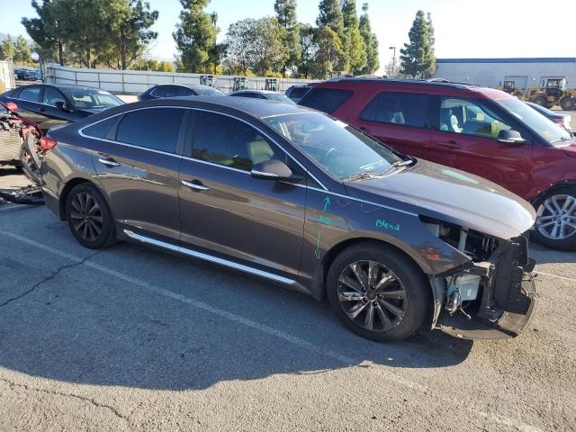 5NPE34AF1FH127858 - 2015 HYUNDAI SONATA SPORT BROWN photo 4