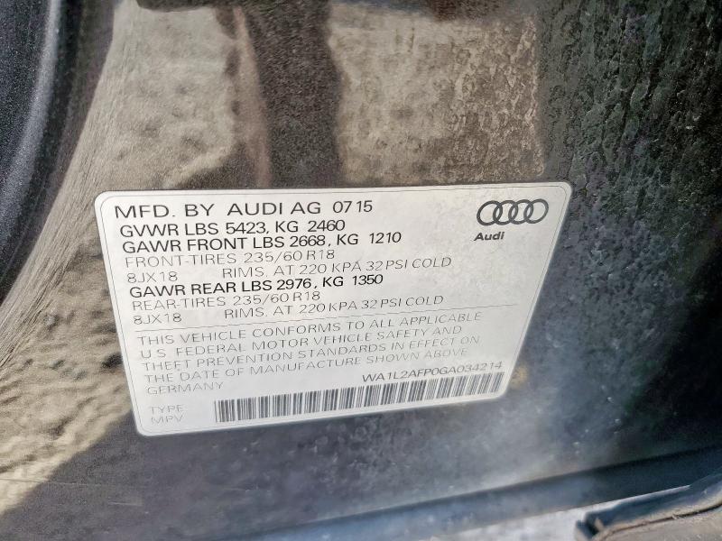WA1L2AFP0GA034214 - 2016 AUDI Q5 PREMIUM PLUS შავი ფოტო 13