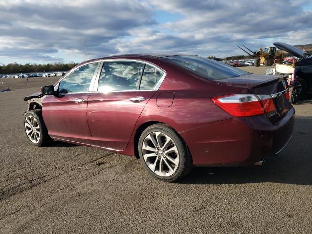 1HGCR2F57DA049683 - 2013 HONDA ACCORD SPORT Bordeaux photo 2